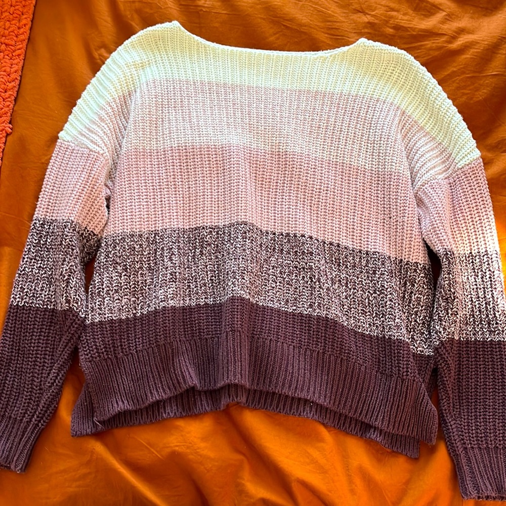 Knit dropped-shoulder sweater